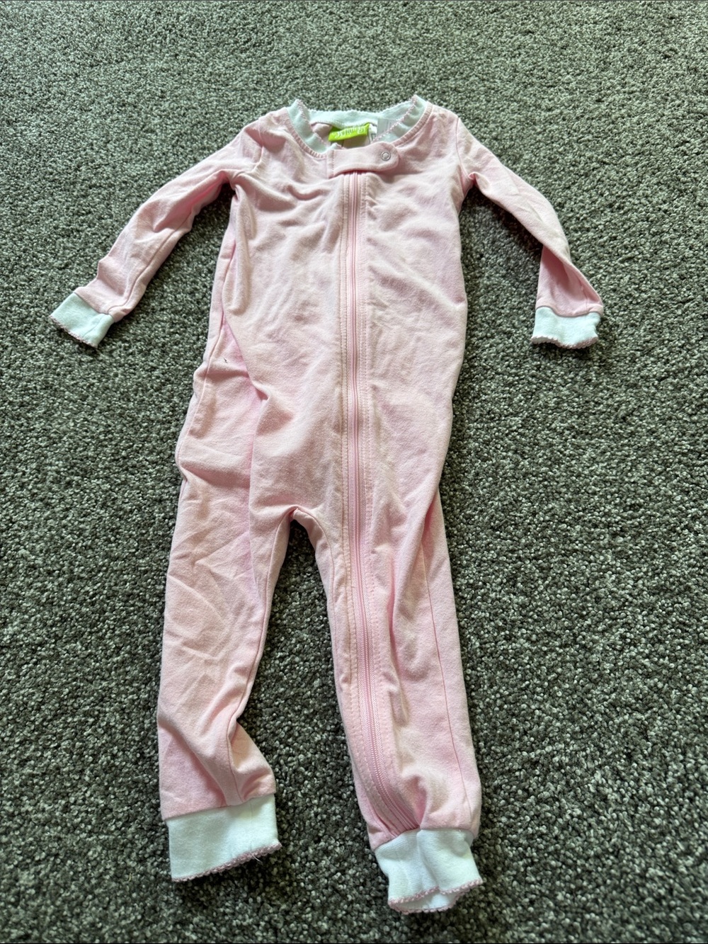 Classic Whimsy Pink Girls' Long Sleeve Zip Sleeper